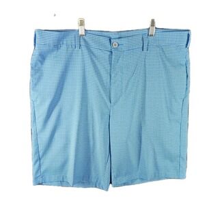 Jack Nicklaus Pro Tour Golf Shorts Men's 36 Blue/White Flat Front 9" Inseam